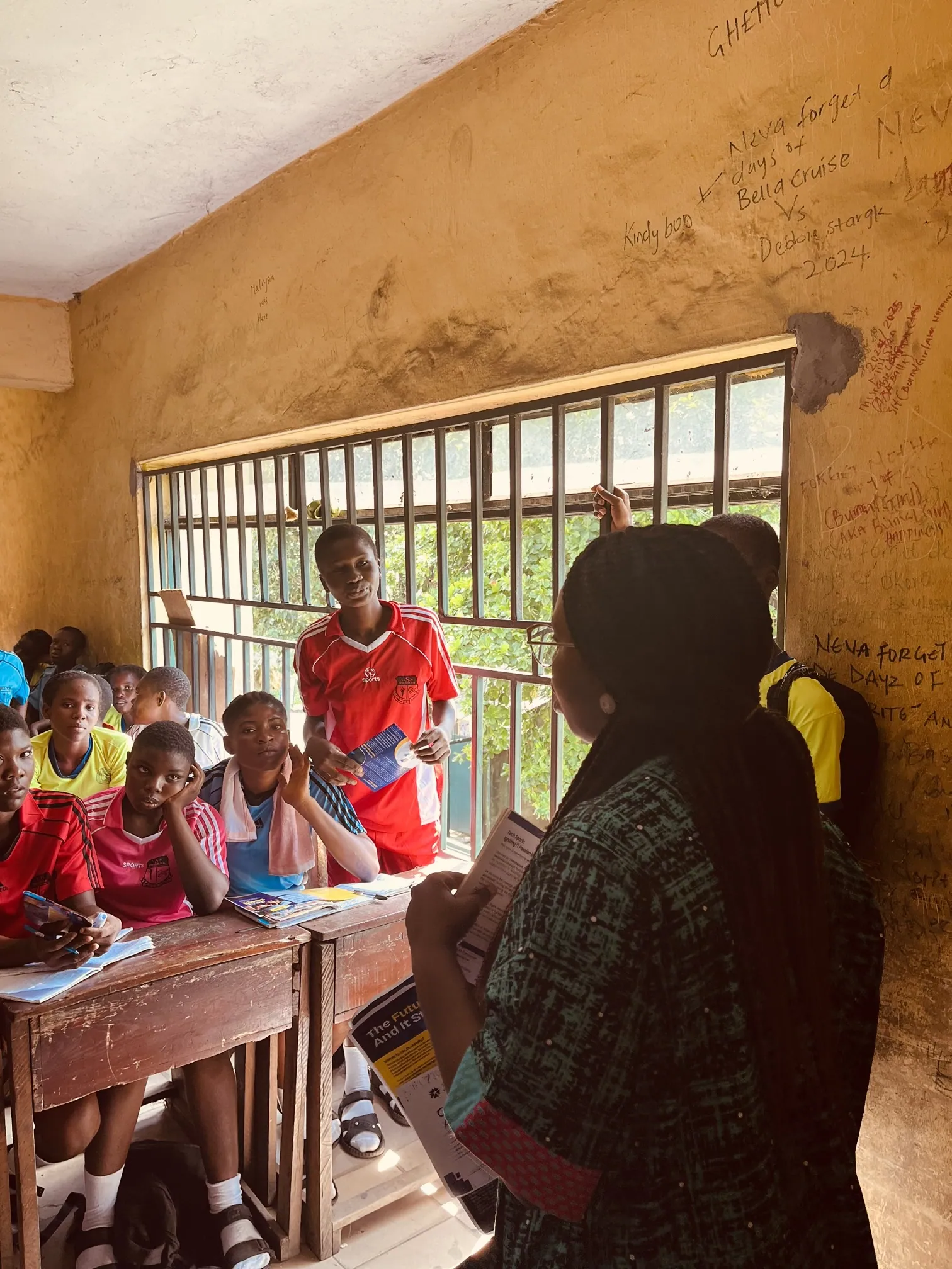 Classroom teaching session during a TalentMakers school outreach visit