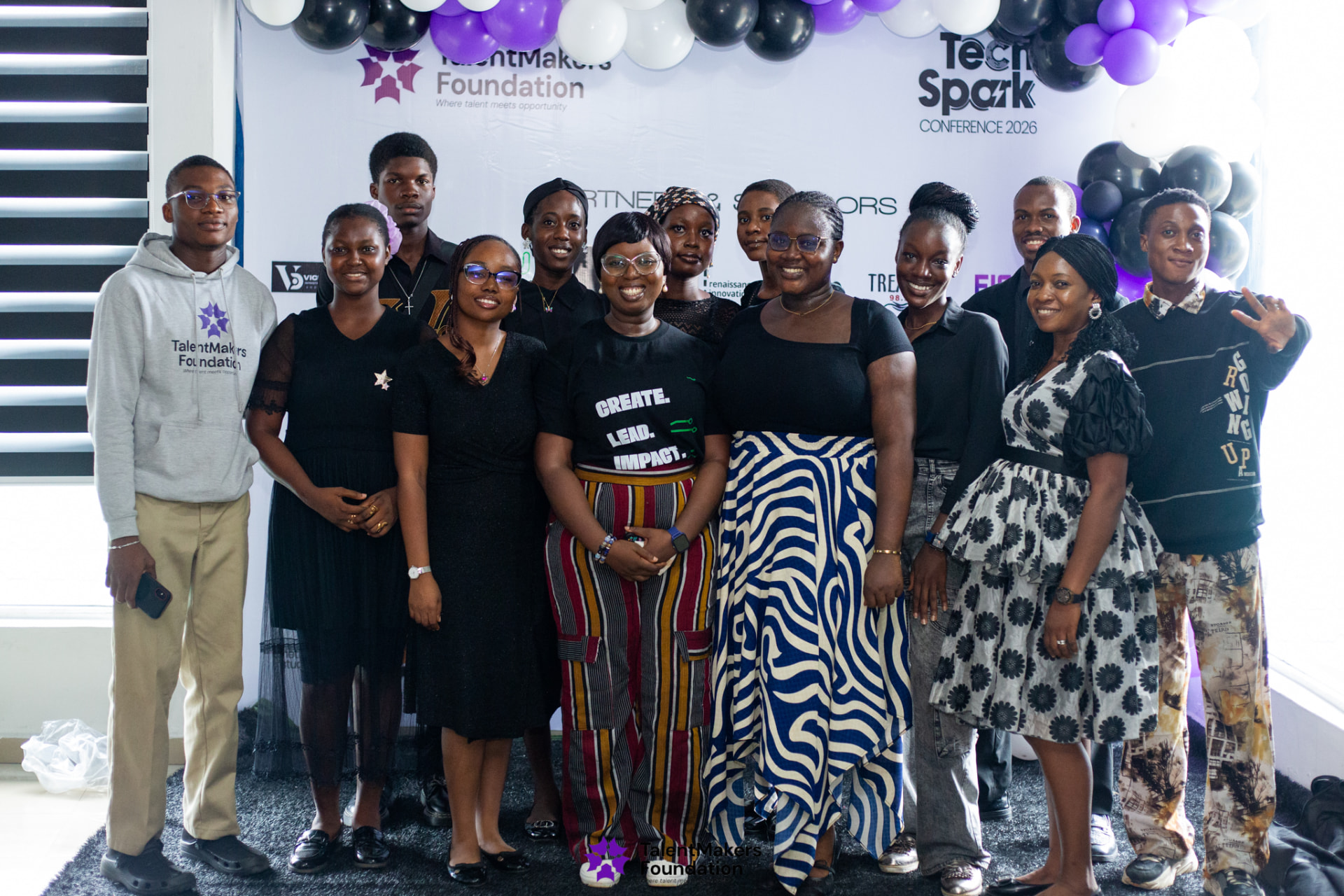Volunteers and staff at the TechSpark Conference 2026